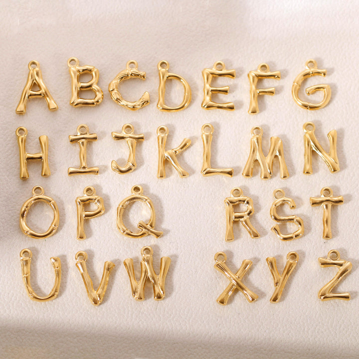 Bamboo Initial Necklace