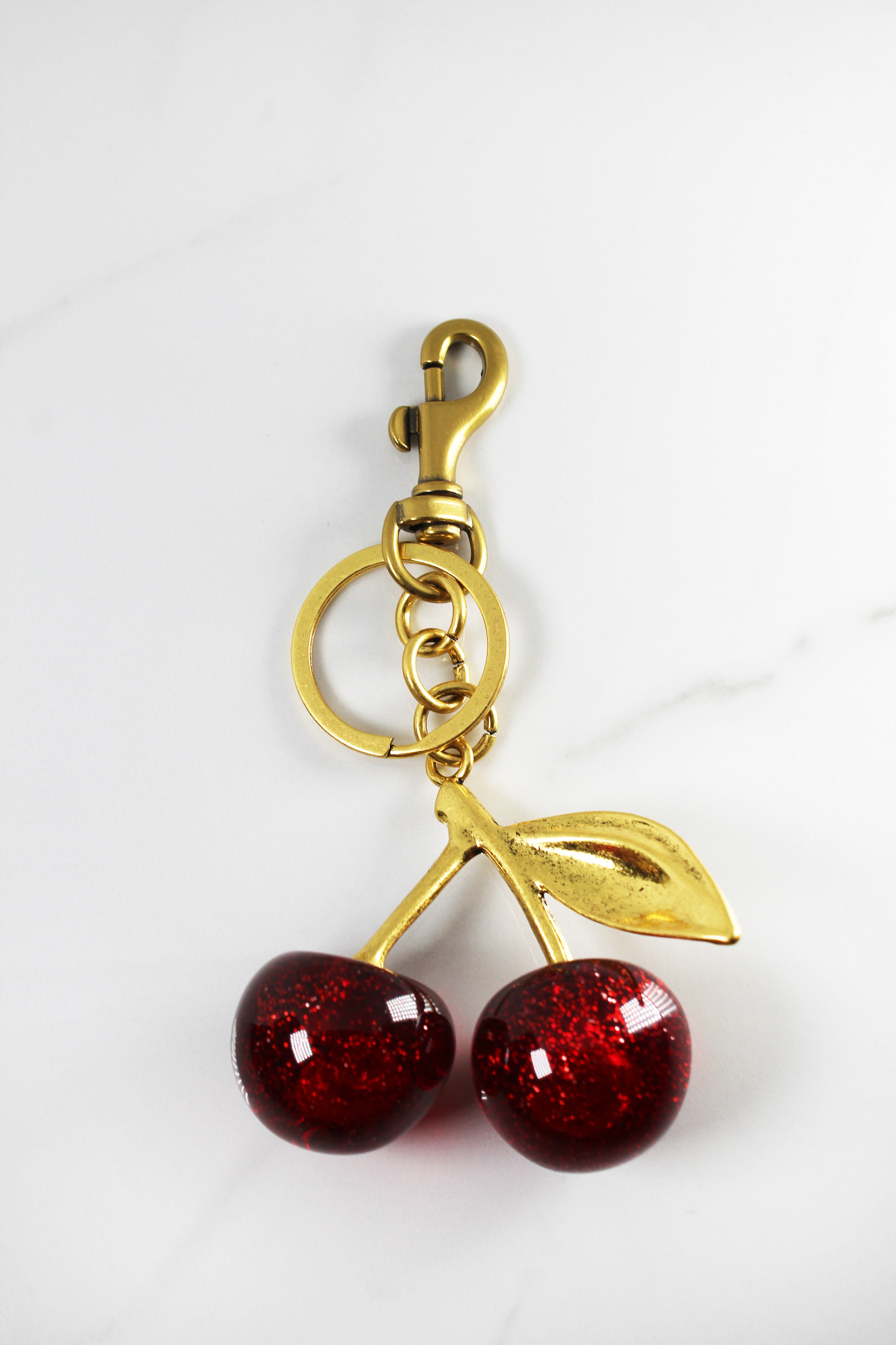 　Cherry　さくらんぼ　Cherries Bag Charm INGHOOD Cherry Bag Charm, Cherry Keychain Accessory Purse