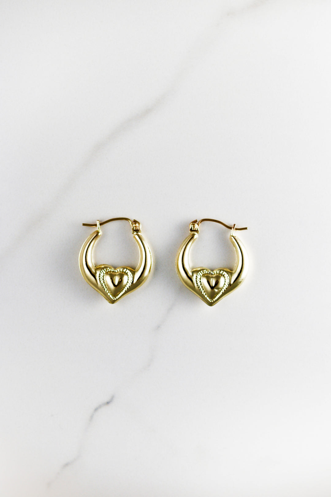 10k and 14k yellow gold hoop earrings for women, high-quality real gold jewelry with a classic polished finish, perfect for everyday wear or special occasions.