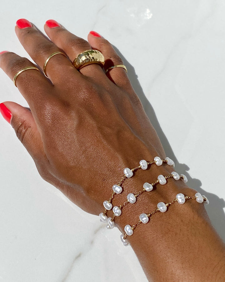 Pearl Beaded Jessica Tennis Bracelet