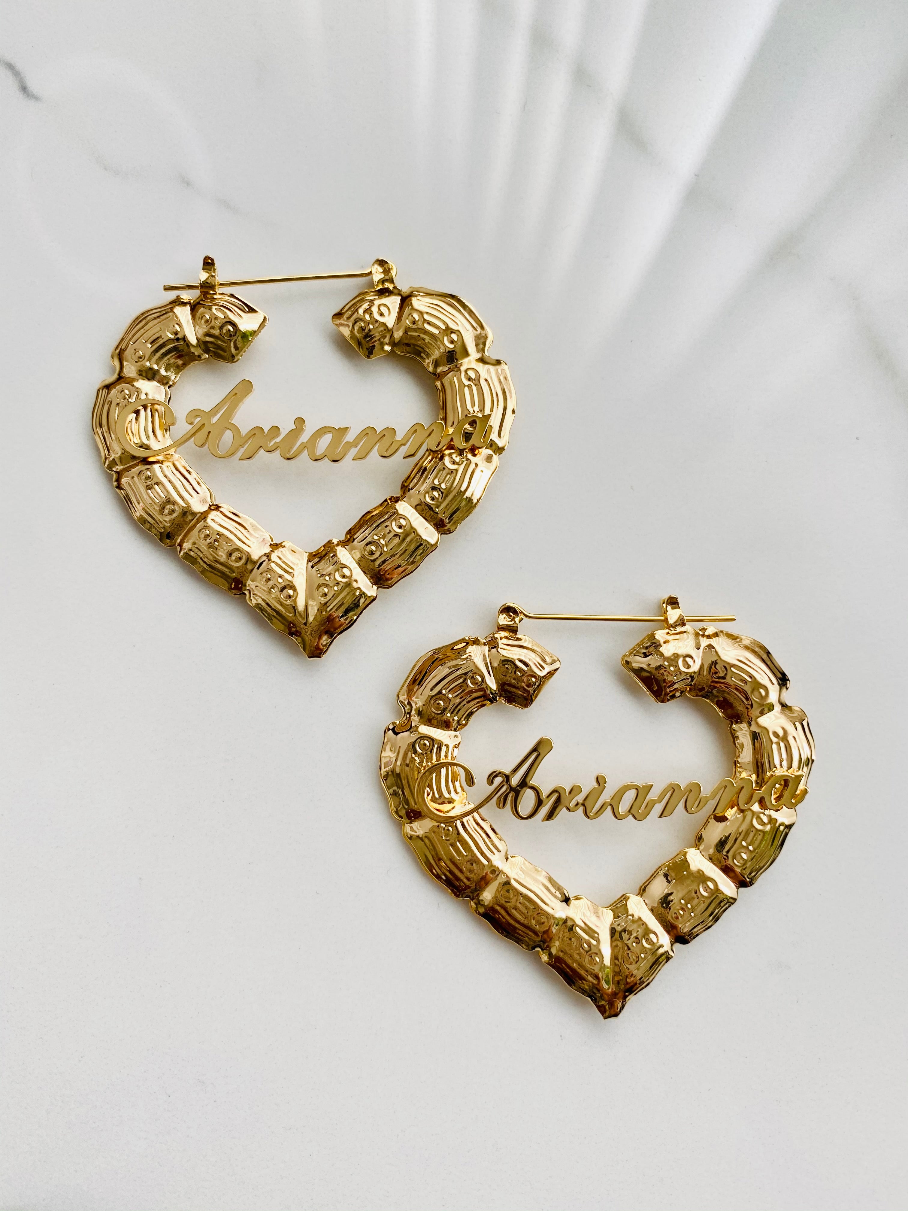 Gold Bamboo Hoop Earrings – 1929 Galore