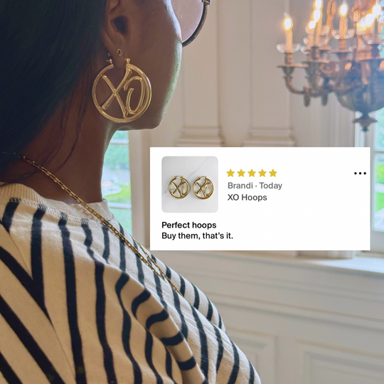 The Reviews Are In: XO Hoops Are Our Signature Gold Hoop Earrings