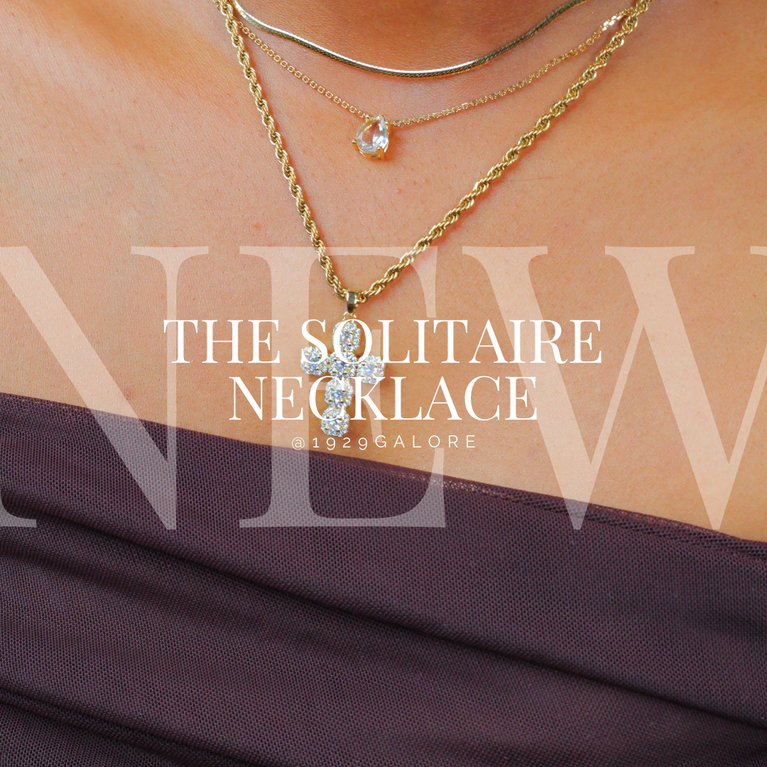 Solitaire Drop Necklace
