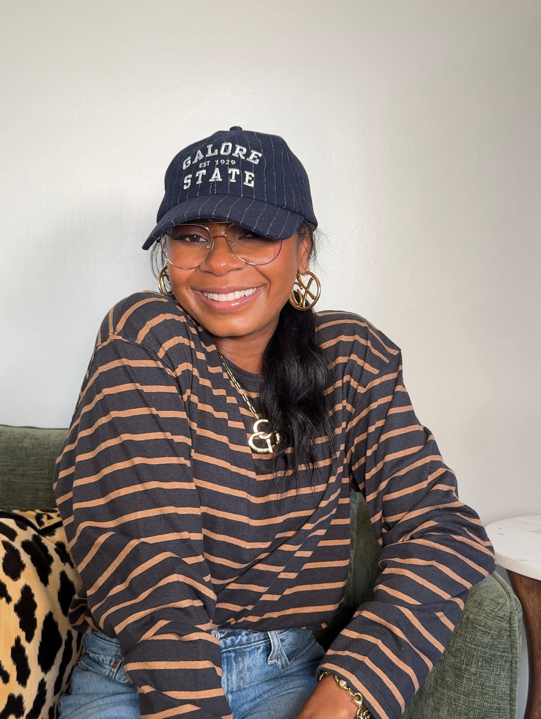 Galore State Striped Baseball Cap