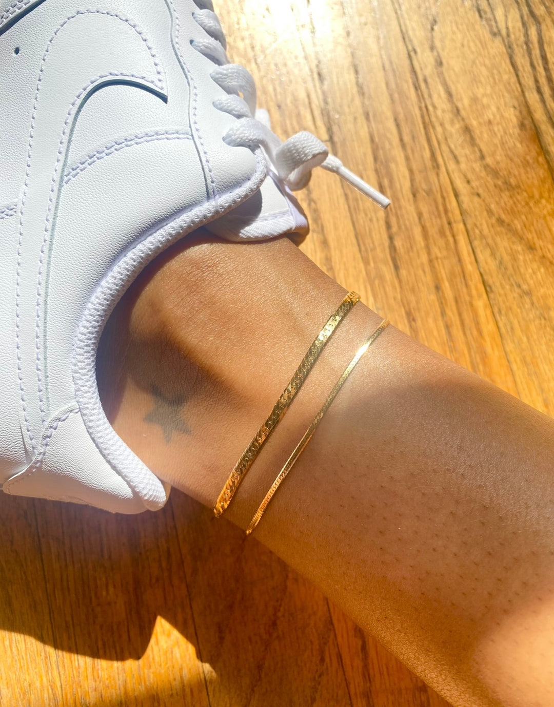 Barely There Herringbone Anklet