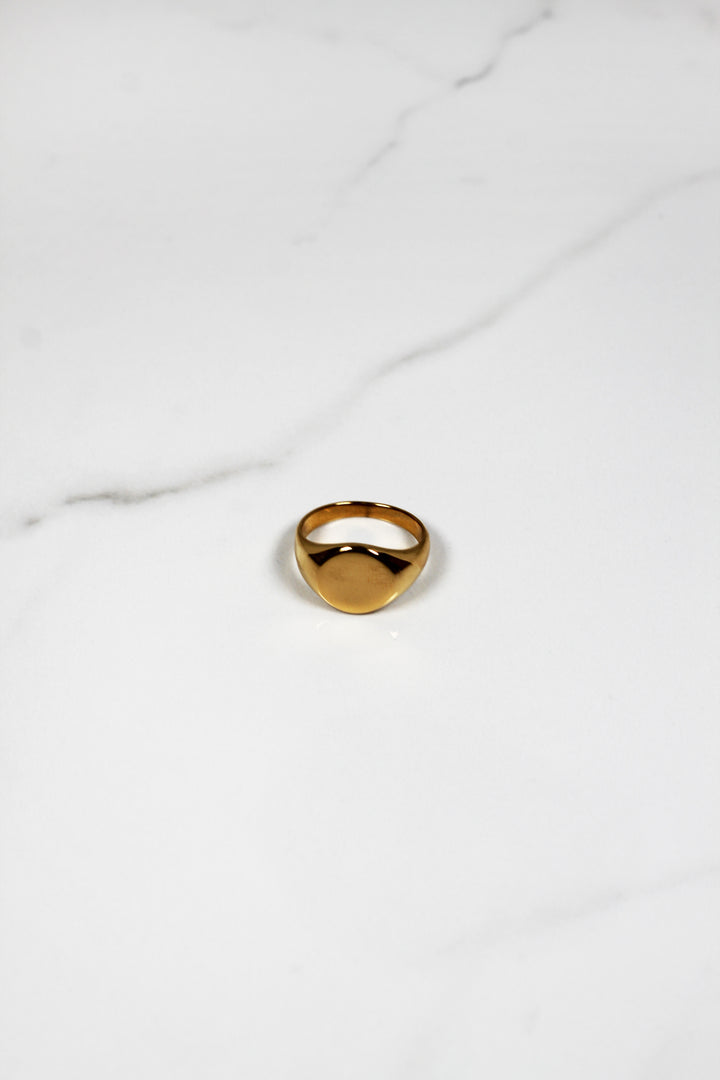 Round Signet Ring