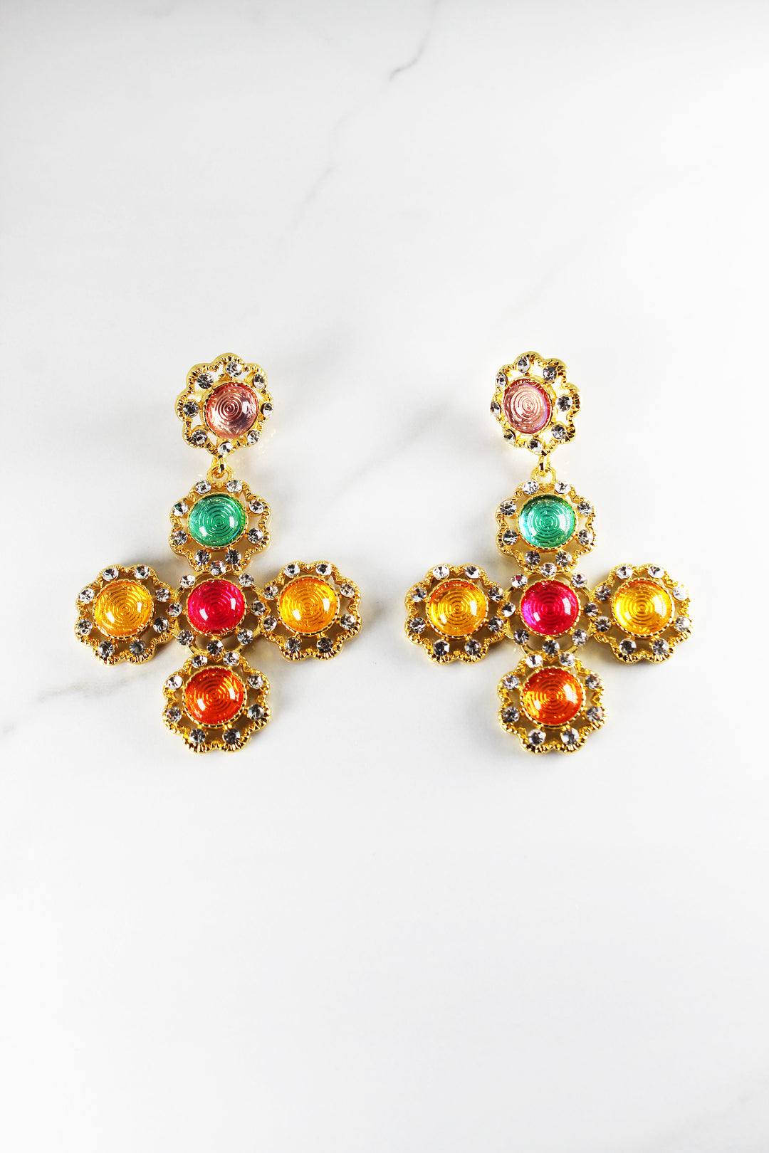 Selema Cross Earrings