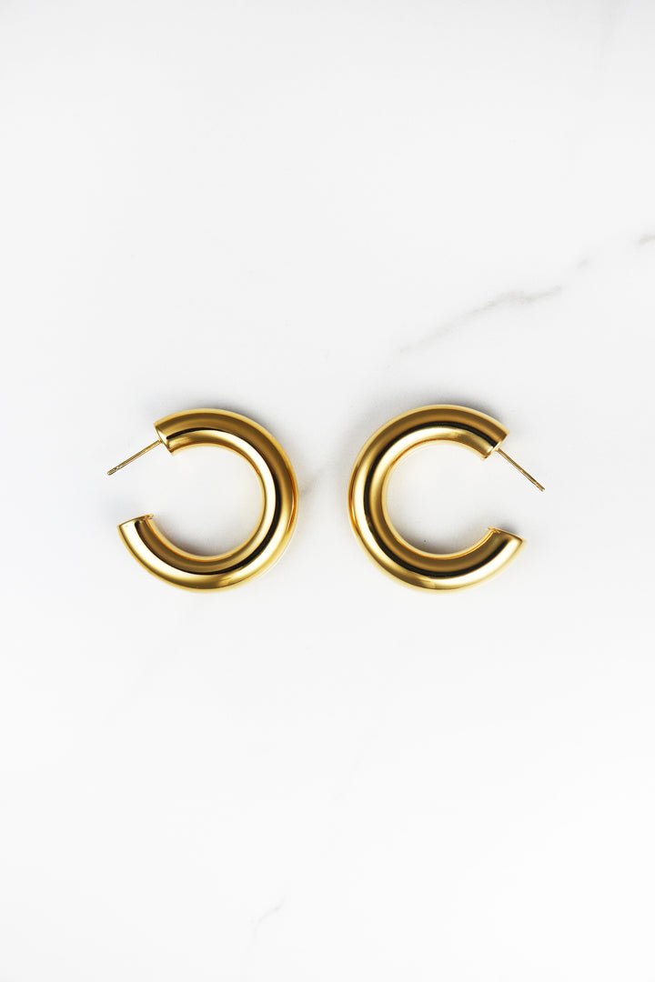 Chunky Classic Gold Hoops