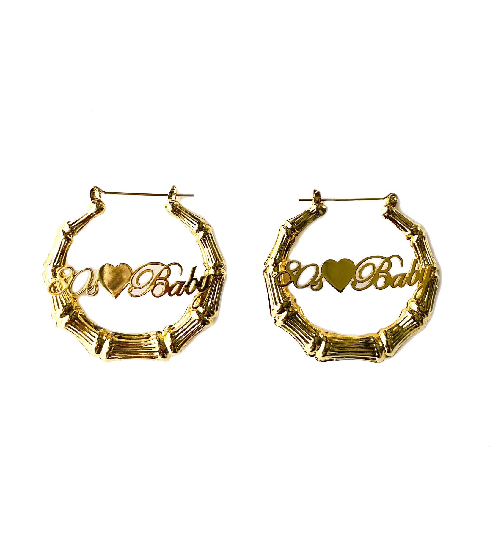 Gold Bamboo Hoop Earrings – 1929 Galore